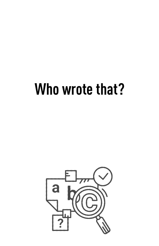 Who wrote that?  
